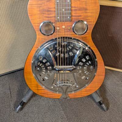 Epiphone Hound Dog Deluxe Acoustic/Electric Round Neck Resonator Guitar - Vintage Brown (2011) image 3