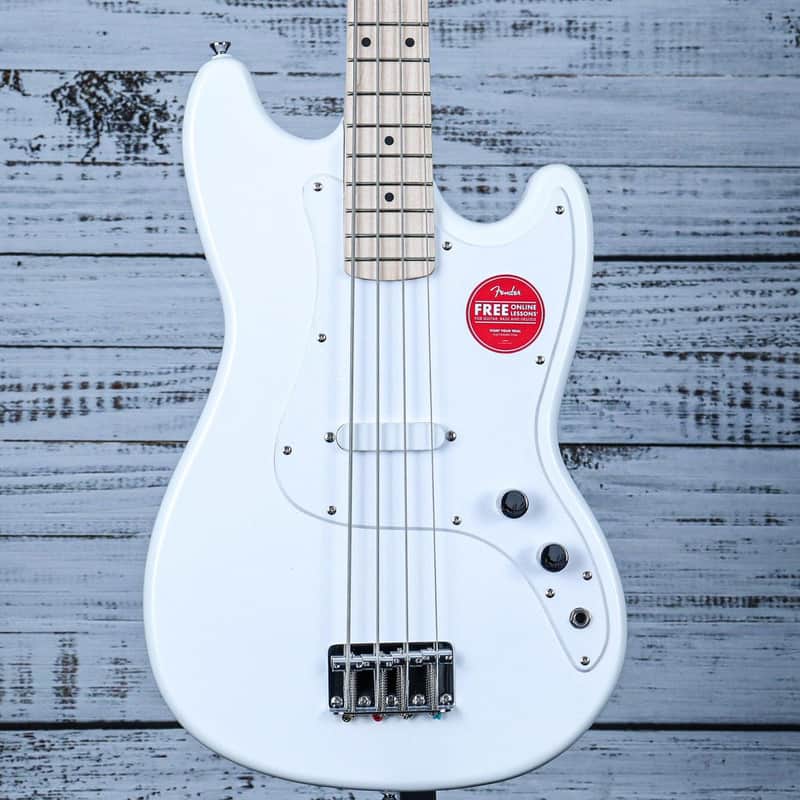 Squier Sonic Bronco Short-Scale Bass | Arctic White (IN-STOCK) image 1