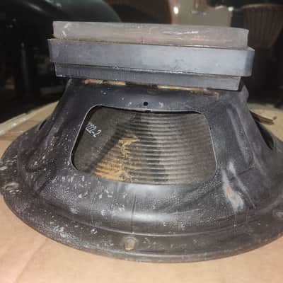 Vintage Fender 012742 12" 8 Ohm Speaker Pair from Super Twin - Tested, One Cone Repair image 8