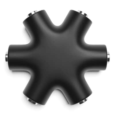 ExcelValley [Black] Mono Patch Cable Splitter Hub 6 Port 5 Way TS 3.5mm 1/8" Modular Synth Eurorack image 4