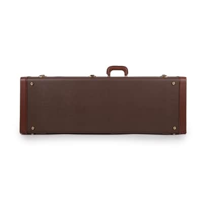 Deluxe Hard-Shell Wood Case Electric Guitars-Brown image 3