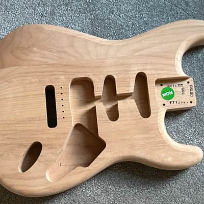 Fender American vintage style Stratocaster guitar body unfinished alder image 1