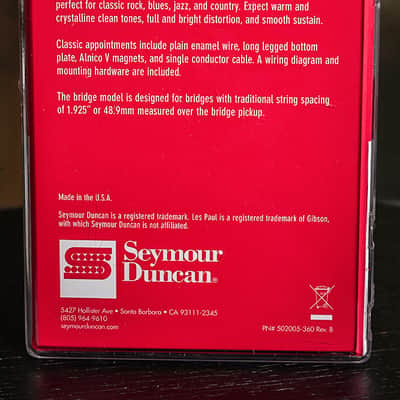 Seymour Duncan Vintage Blues Humbucker Pickup Set SH-1 59 Model Neck and Bridge image 2