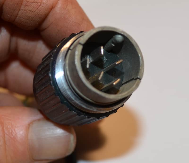 Tuchel Amphenol 5 pin male cable mount connector 60's? image 1