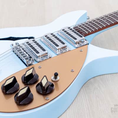 2004 Rickenbacker 325C58 Capri Blue Boy F Hole w/ Case image 7