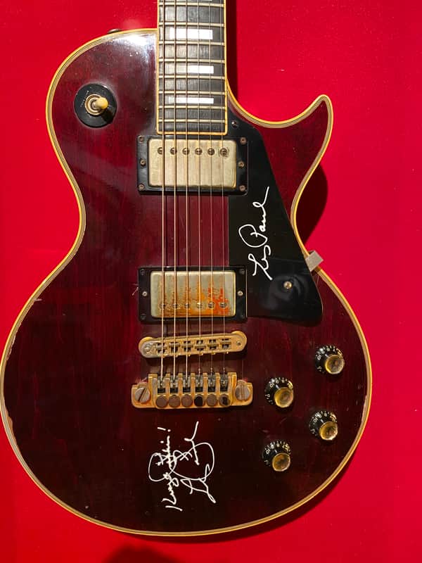 Gibson Les Paul Custom (Les Paul Twice Signed) W/ Photo Proof 1978 Wine image 1