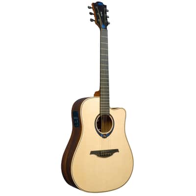 Lag Guitars THV30DCE Tramontane HyVibe 30 Cutaway Acoustic Electric Guitar w/ Bluetooth - Natural Glossy Bild 1