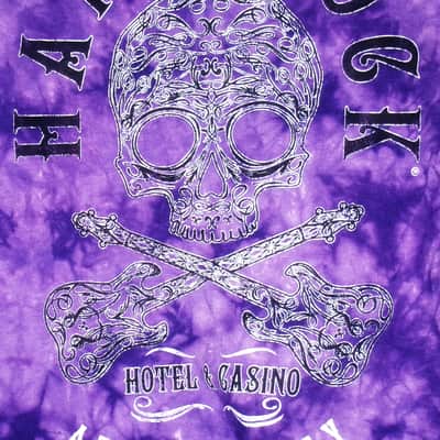 hard rock cafe atlantic city nj official skull logo 2xl tee - metal guitar kiss megadeth metallica alice cooper pop image 3