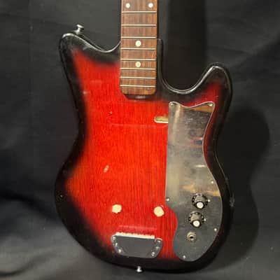 Fujigen Gakki EJ-1 Project - Original Parts - Straight Neck - Mosrite Style Bridge - Solid Body - 1963 image 2