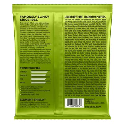 Ernie Ball 2832 Regular Slinky Nickel Wound Electric Bass Strings (50-105) image 4