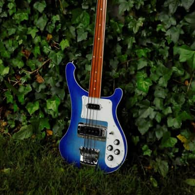 Rickenbacker 4003 FL "Color of the Year"- Blue Burst Fretless Bass image 1