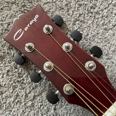 Caraya 40 Inch Acoustic Guitar in Sunburst, Tiger Maple Top, Rosewood Fingerboard image 11