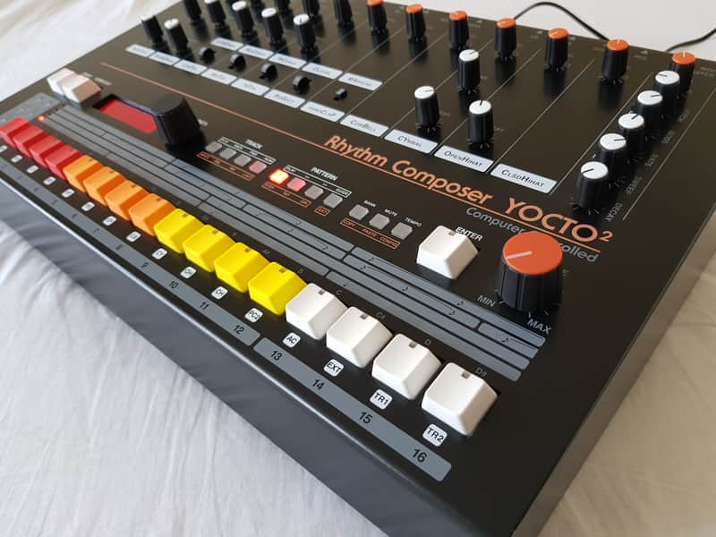 E-licktronic Yocto 2 - 2019 Black - TR-808 clone analog drum machine image 1