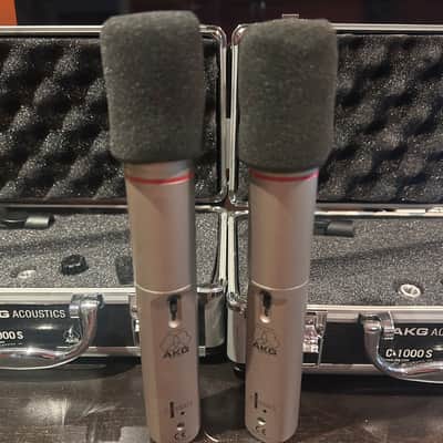 Pair AKG C1000s w/ Original Flight Cases, Clips, Adapters and Windscreens image 6