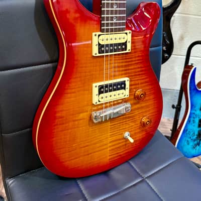 🌟2007 KOREA🌟 PRS SE Custom 22~ Flat Top Model~ Cherry Sunburst~ Moon Inlays! image 3