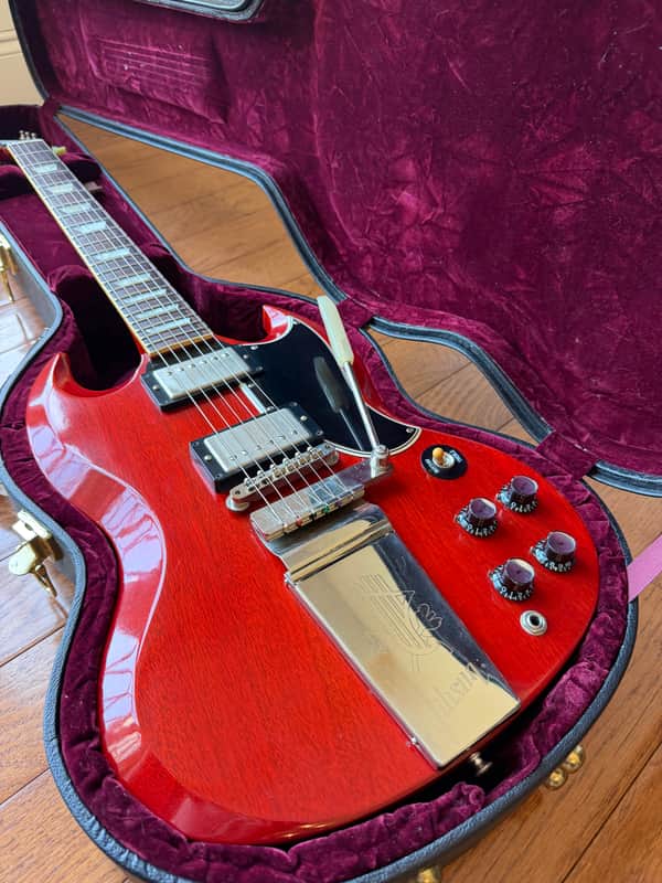 2009 Gibson Custom Shop Les Paul SG Standard ‘61 Reissue - Faded Cherry Red image 1