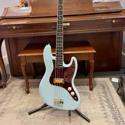Like New! Fender Goldfoil Jazz Bass  Sonic Blue image 2