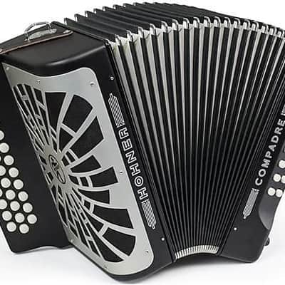 NEW Black Hohner Compadre Diatonic Button Accordion FBbEb Fa 31 12 image 1