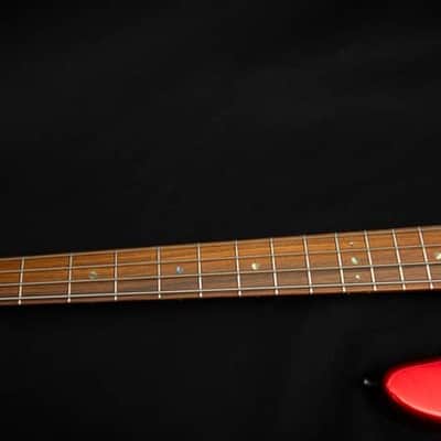 Sandberg California II / TM / Blacklabel PUs / 4-String 34″ / Highgloss Metallic Red / Alder Body / Pau Ferro FB / Varied Dot Inlays / Black Head Stock / Black Hardware / Active 2-EQ / Split Switch / Black Pickguard - 8.3 pounds SN 50005 image 10