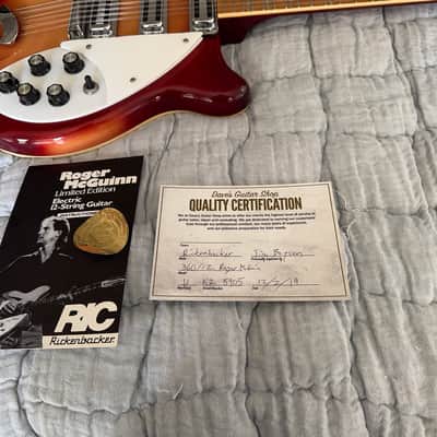 Rickenbacker 370 Roger McQuinn 1989 - red sunburst image 5