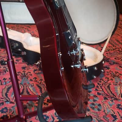 1994 Ebony Board Gibson Les Paul Studio Wine Red, Gibson Case 9.0 lbs Non-Chambered image 12