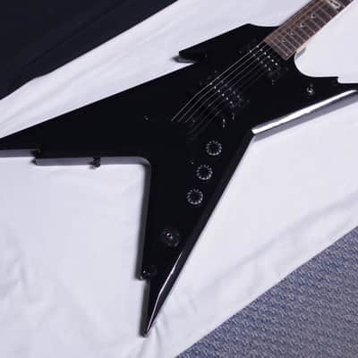 DEAN Razorback DB Dimebag electric GUITAR new w/ Light Case Classic Black - B stock image 4