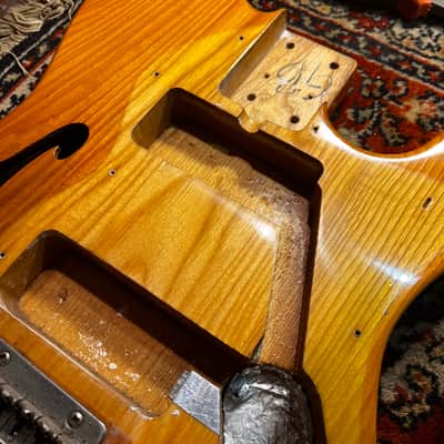 1974 Greco TE-450N Thinline Tele ... EMBOSSED Maxon PU-103 Prototype Wide-Range Humbuckers ... BAKED MAPLE FRETBOARD ... (Made In Japan Lawsuit Era) + GIGBAG image 18