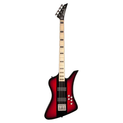 Jackson X Series Signature David Ellefson Kelly Bird IV Bass - Red Stripe image 2