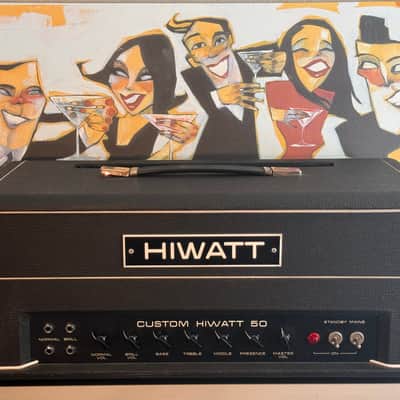 Vintage 1977 Hiwatt DR504 Custom 50 Tube Amp Head (Hylight Era) image 1