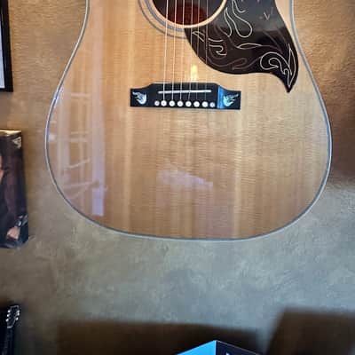 2001 GIBSON CUSTOM SHOP FIREBIRD DREADNOUGHT ACOUSTIC GUITAR NATURAL FINISH LIKE NEW image 7