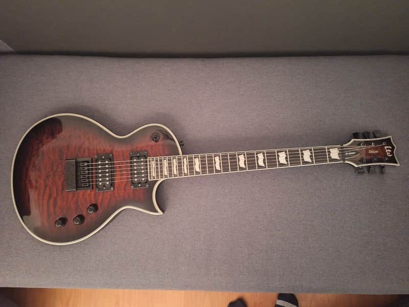 ESP LTD EC-1000 Evertune FM 2018 - Present - Dark Brown Sunburst image 1