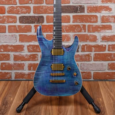 ESP Custom Shop CTM NT FM Horizon Flame Maple Top Indigo Purple 2024 w/OHSC image 4