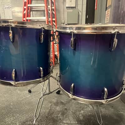 Pearl Masters Custom 5-Piece Drum Set w/ Hardware, Saphire Sunburst image 3