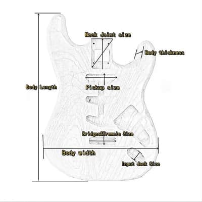 Left Handed Ash Wood Jazz Bass Style Body image 7