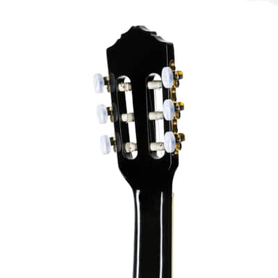 Ortega RCE145LBK NT Lefthand Black, incl. Gigbag - Lefthand Classical Guitar image 5