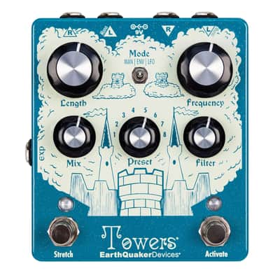 EarthQuaker Devices Towers Stereo Soundscape Generator Reverb Pedal image 4