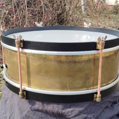 Restored Sonor Antik Vintage Marching Brass Snare from 50s image 2