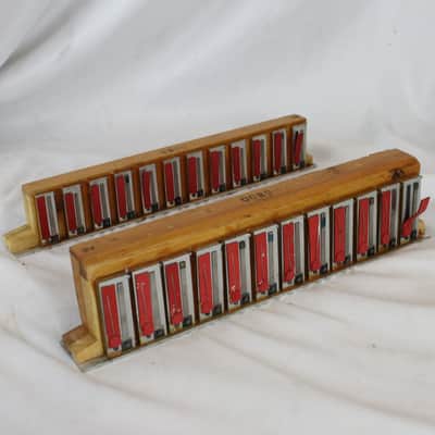 Scandalli Accordion Part - Set of Bass Reeds From Scandalli Accordion 2 Blocks 4x12 image 2