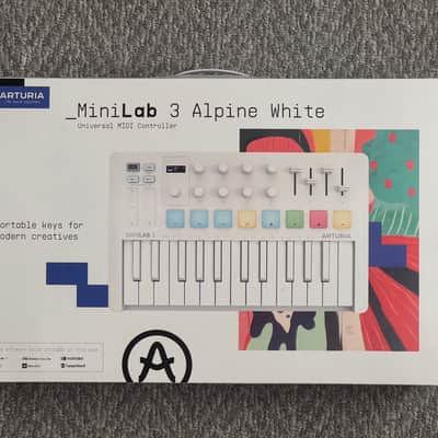 Arturia MiniLab MKIII 25-Key MIDI Controller - Alpine White image 7