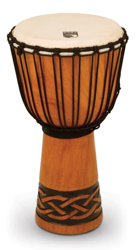 Toca Origins Rope Tuned 10" Djembe Drum - Celtic Knot image 1