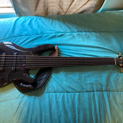 Yamaha TRB 6 Fretless Bass Guitar prev. owned by JOHN MYUNG of Dream Theater 1992 Translucent Purple image 4