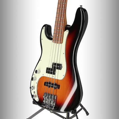 Fender Player Plus Precision Bass, Left-Hand, Pau Ferro Fingerboard, 3-Color Sunburst (U2) (56928) image 4