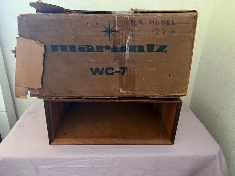 Marantz WC-7 wood cabinets, new old stock.