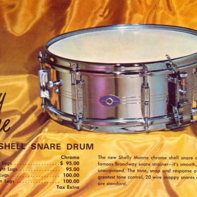 Leedy - 5x14" No. 391 Shelley Manne, Broadway Snare Drum 1963–1966 - Chrome over Brass image 3