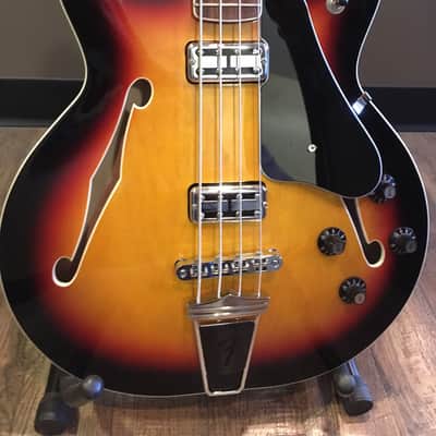 Fender Coronado Bass II 3 Tone Sunburst Reissue image 2