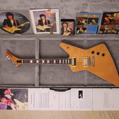 Gary Moore Owned 1984 Hamer Explorer #0731 Natural | Hamer Standard w/One-Piece Flame Honduras Mahogany Back, Flame Maple Top, Honduras Mahogany Neck, Scimitar Headstock w/Rare Flame Maple Veneer, DiMarzio PAF + Hamer Slammer Humbuckers & Sperzel Tuners image 7