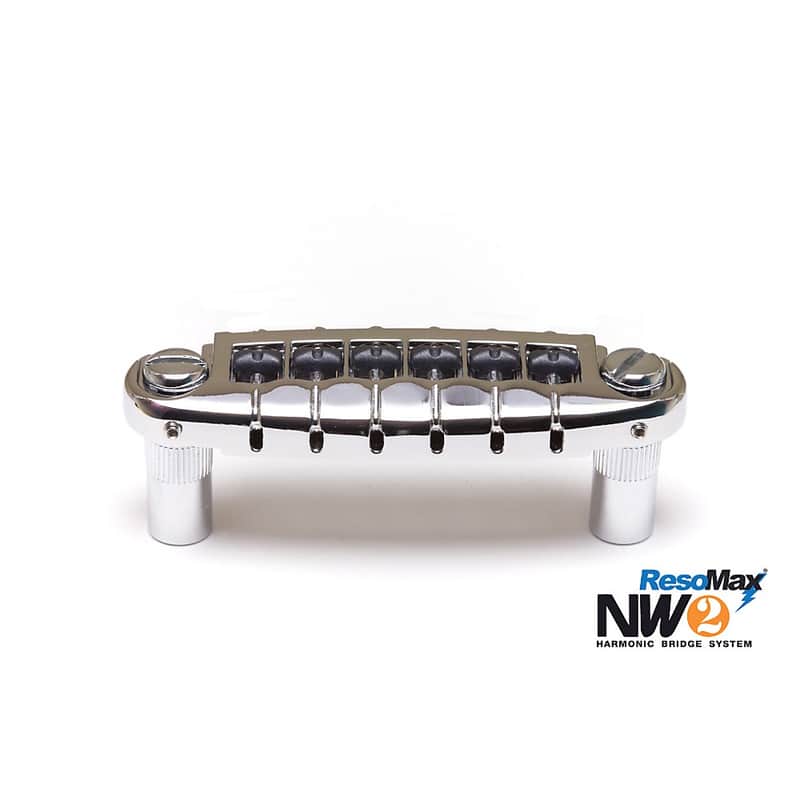Graph Tech ResoMax NW2 Wraparound Bridge with String Saver Saddles Regular Chrome image 1