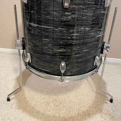 Ludwig Classic Maple 16x18 Floor Tom - Vintage Black Oyster image 2