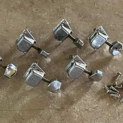 set 1966 - 76 Fender Stratocaster Telecaster guitar tuners tuning pegs image 1