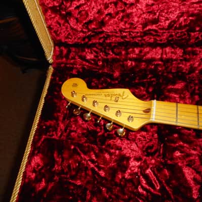 Scarecrow Guitars 1956 Mary Kay Stratocaster Tribute Fender Licensed neck and all fender electronics and hardware 2024 - Blonde (light Relic) image 2